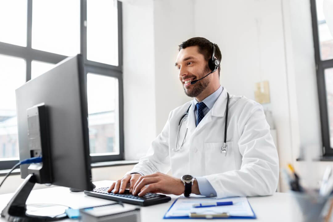 Doctor telemedicine video call
